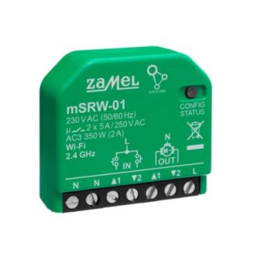 Sterownik rolet WI-FI dopuszkowy w obudowie SUPLA mSRW-01 ZAMEL (SPL10000022-WUN)